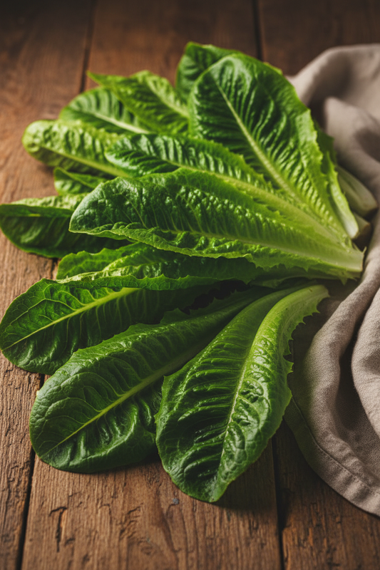 Farm-Fresh Organic Romaine Green Loose Young Leaves (Hand-Picked, 4.5oz)