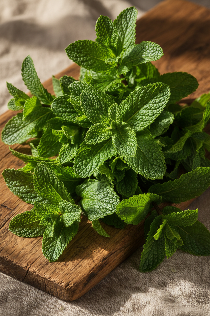 Farm-Fresh Organic Broad Leaf Mint (Hand-Picked, 1 Bunch)