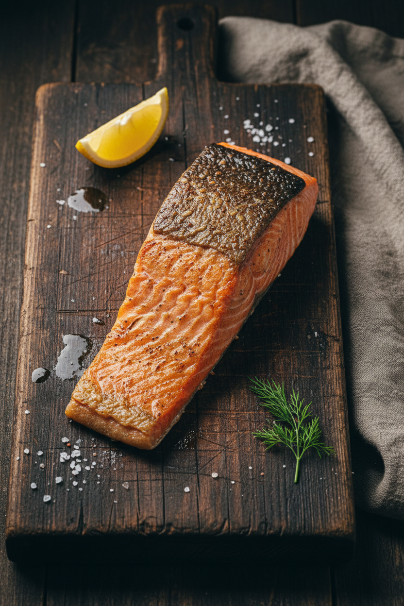 Cooked Sockeye Salmon End Piece Fillet PBO 5-7oz
