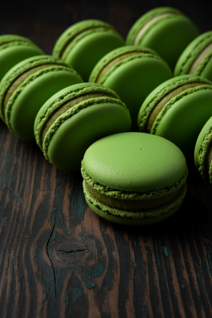 Green Pistachio Macarons
