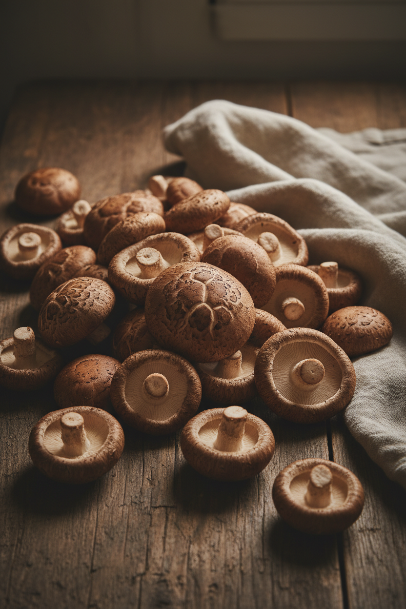 Farm-Fresh Organic Shiitake Mushrooms (Hand-Picked, 5oz)
