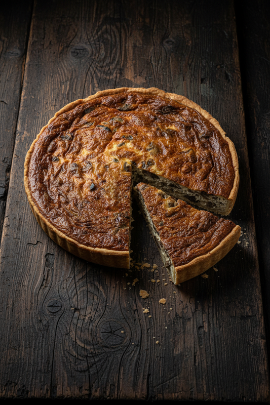 Mushroom Quiche Portrait