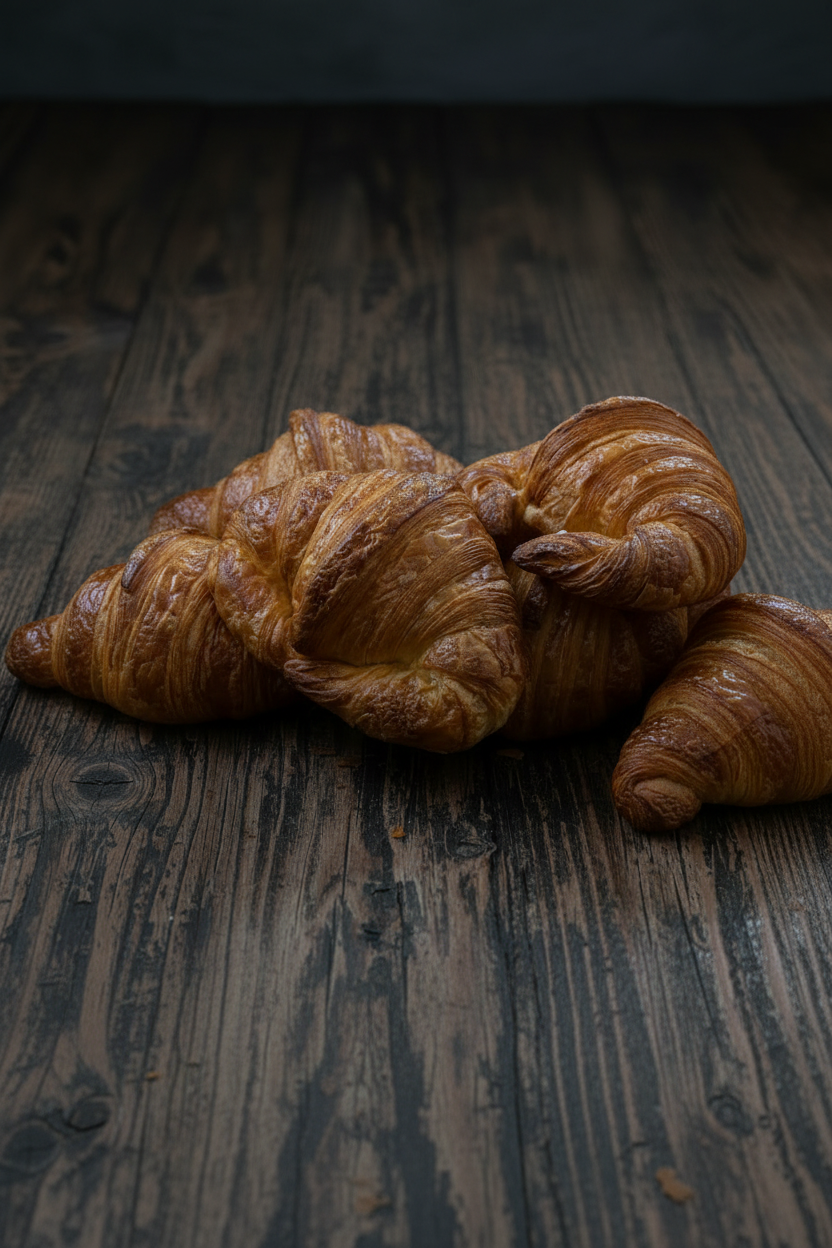 Three Croissants Portrait