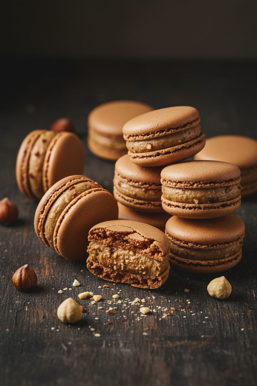 Hazelnut Macarons