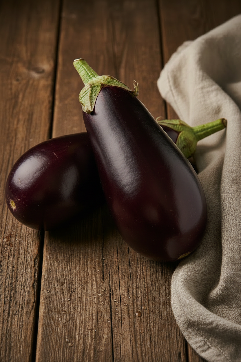 Italian Eggplants Portrait 1