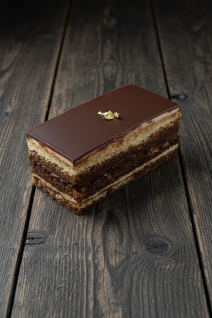 Opéra Cake Dark Wood