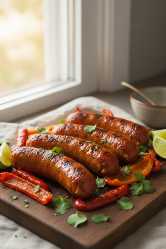 Pork Chorizo Bratwurst Portrait