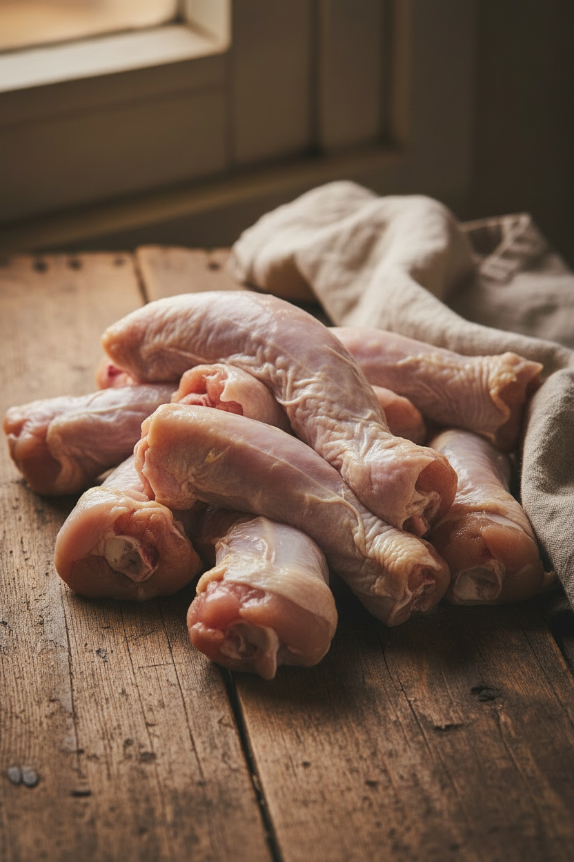 Raw Chicken Necks Portrait 1