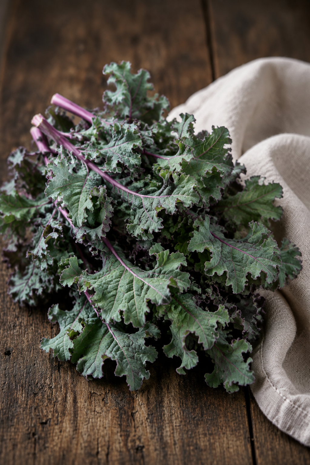 Red Russian Kale Portrait 3