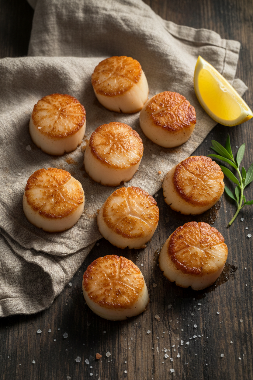 Seared Sea Scallops 8oz