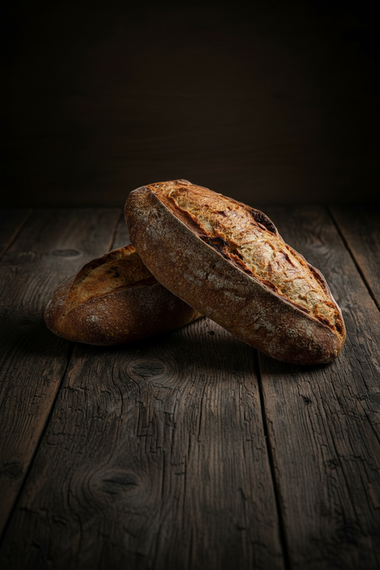 Sourdough Leaning Portrait