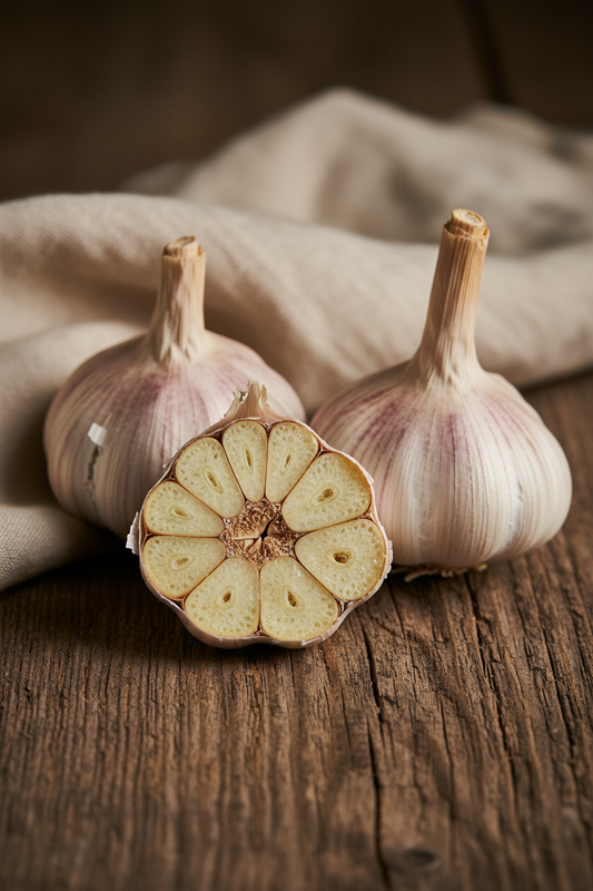 Farm-Fresh Organic White Garlic (Hand-Picked, 2 bulbs)