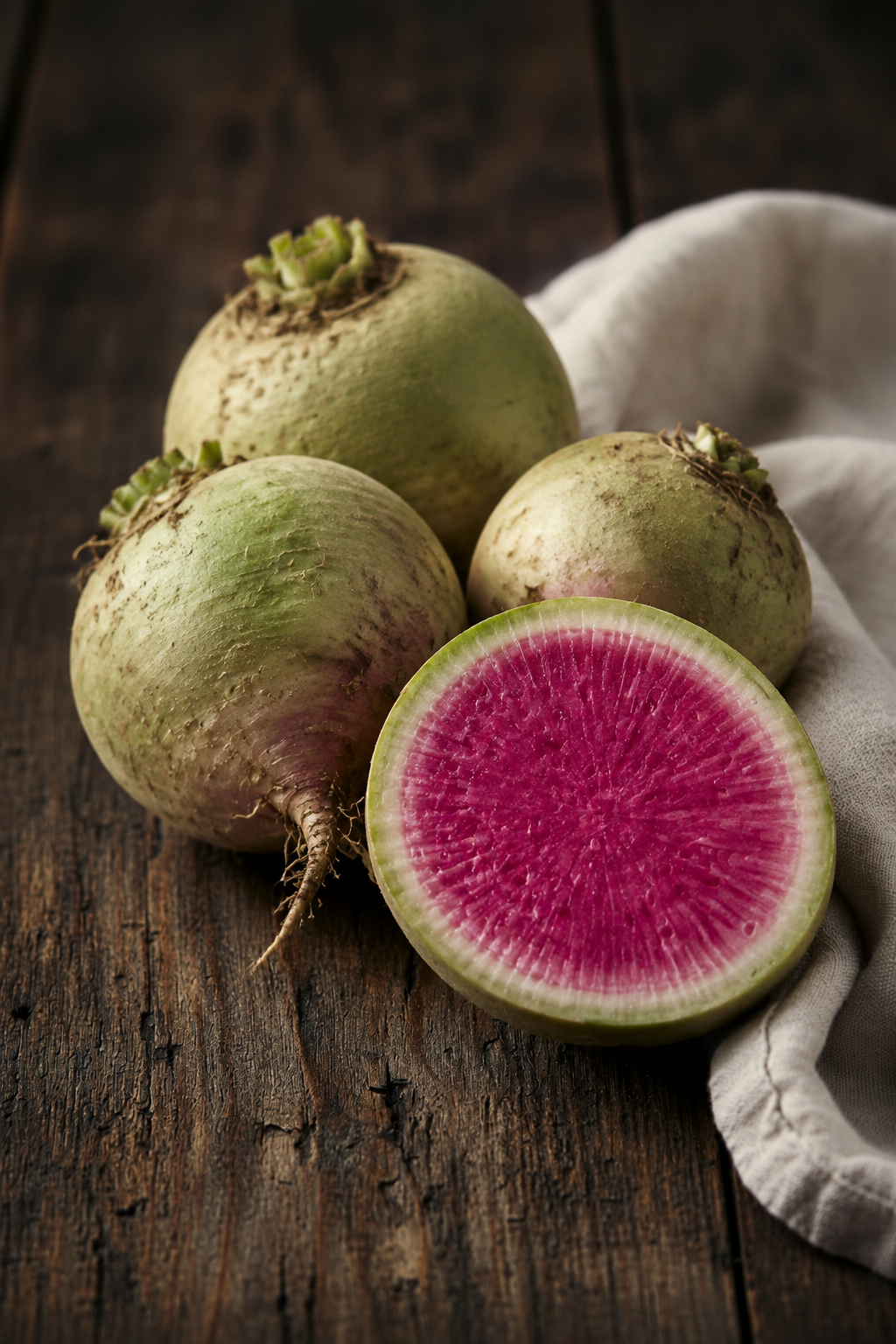 Watermelon Radish Portrait 3