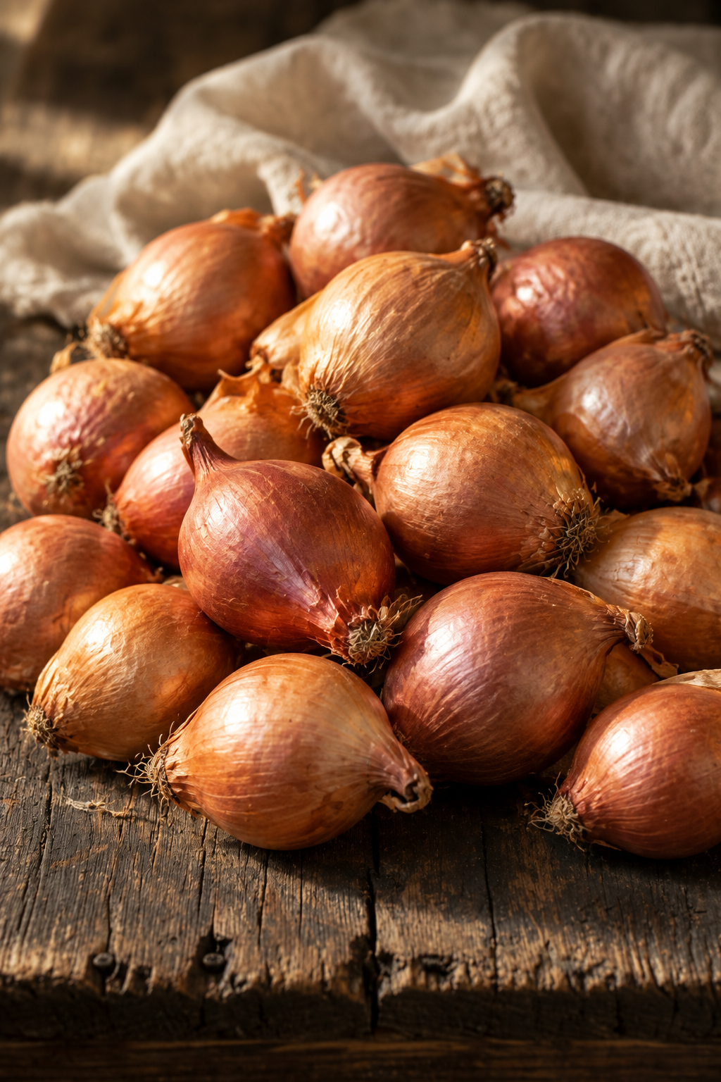Yellow Shallot Pile Portrait 2